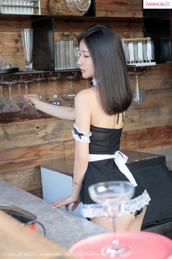 熊小诺 哎小诺 新晋女神熊小诺 居家蕾丝女仆第2张图片